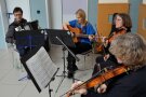 Musikalische Einstimmung auf eine fröhliche Veranstaltung durch das Caféhaus-Ensemble des ALE Unterfranken.