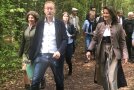 Waldbegehung mit Erläuterungen von Projektleiter Johannes Krüger.