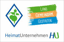 Logos der Internetportale Heimatunternehmen, Land Gemeinsam Gestalten und der Ämter für Ländliche Entwicklung Bayern