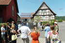 Besuch in Eichelsdorf. Das Ingenieurbüro stellt die Planung zum Umbau des Klosterkellers zu einem Dorfgemeinschaftshaus vor.